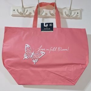🦋 Large Tote Live Life Full Bloom Reusable Bag Sustainable Butterfly